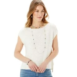 Barbados Beach Long Necklace 5 Barbados Beach Long Necklace -Moonlink Jewelry Shop barbados beach long necklace silver blue 2 3ae554e6 0c8f 4b64 a12a a23ba8f1c606