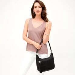 Barbados Ziptop Hobo 21 Barbados Ziptop Hobo -Moonlink Jewelry Shop barbados ziptop hobo black 4 65b1e352 57ea 4156 9e74 813e73f909f5