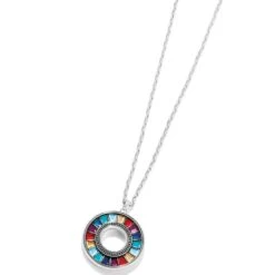 Bellissima Gems Large Necklace -Moonlink Jewelry Shop bellissima gems large necklace silver multi 2