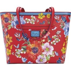 Blossom Hill Rouge Scarlet Tote 8 Blossom Hill Rouge Scarlet Tote -Moonlink Jewelry Shop blossom hill rouge scarlet tote poppy 2