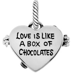 Box Of Chocolates Charm -Moonlink Jewelry Shop box of chocolates charm silver red 2 eb34bd4a aa55 49ff 8487 dedbaccb9c2f