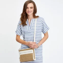 Brooklyn Straw Cross Body Organizer -Moonlink Jewelry Shop brooklyn straw cross body organizer wheat white 6