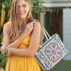 Carina Tote -Moonlink Jewelry Shop carina tote white multi 4