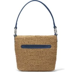 Cherie Straw Shoulderbag -Moonlink Jewelry Shop cherie straw shoulderbag wheat french blue 2
