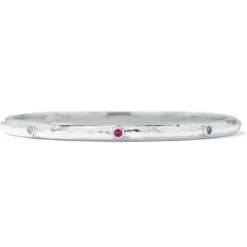 Moonlink Jewelry Shop -Moonlink Jewelry Shop color drops slim bangle silver multi 1 1720dbdf 2658 4371 ad3e 611c91027945