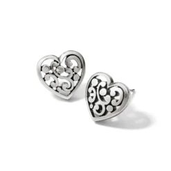 Contempo Heart Post Earrings -Moonlink Jewelry Shop contempo heart post earrings silver 2 458512f7 038f 4eba 8687 11169f6bd58c