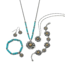 Daisy Dee Turquoise Necklace -Moonlink Jewelry Shop daisy dee turquoise necklace silver turquoise 4