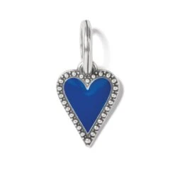 Dazzling Love Blue Heart Charm Necklace -Moonlink Jewelry Shop dazzling love blue heart charm necklace silver blue 3 a5be270a 94ca 432d 8bab 95a6d530bf34