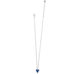 Dazzling Love Petite Necklace -Moonlink Jewelry Shop dazzling love petite necklace silver blue 2