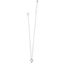 Dazzling Love Petite Necklace -Moonlink Jewelry Shop dazzling love petite necklace silver white 2