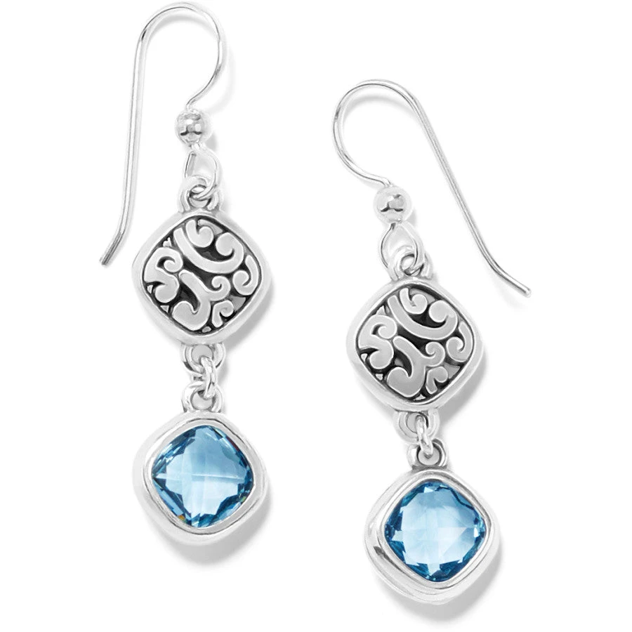 Elora Gems Sky French Wire Earrings 1 Elora Gems Sky French Wire Earrings