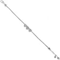 Enchanted Hearts Anklet -Moonlink Jewelry Shop enchanted hearts anklet silver 2