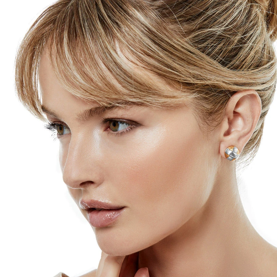 Entrata Round Post Earrings 3 Entrata Round Post Earrings - Image 3