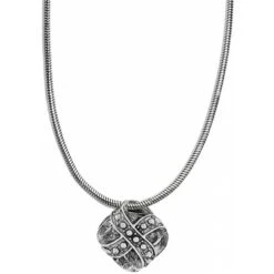 Eternity Knot Necklace -Moonlink Jewelry Shop eternity knot necklace silver ruby 1