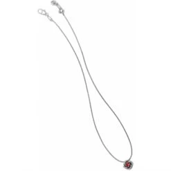 Eternity Knot Necklace -Moonlink Jewelry Shop eternity knot necklace silver ruby 2