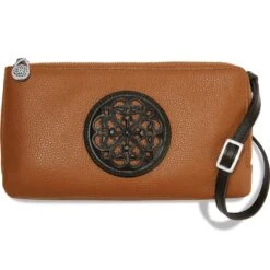 Ferrara Duet Zip Pouch -Moonlink Jewelry Shop ferrara duet zip pouch black brown 0