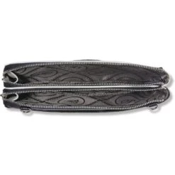 Ferrara Duet Zip Pouch -Moonlink Jewelry Shop ferrara duet zip pouch black white 1