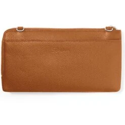 Ferrara Duet Zip Pouch -Moonlink Jewelry Shop ferrara duet zip pouch brown white 2