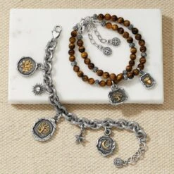 Ferrara Virtue Beaded Acorn Bracelet -Moonlink Jewelry Shop ferrara virtue beaded acorn bracelet brown 1 dfc61d13 d68b 4b5f 91f4 d93b4aea8145