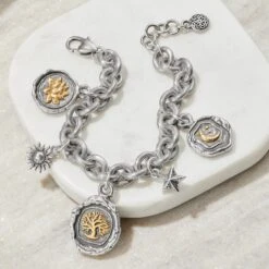Ferrara Virtue Charm Bracelet 6 Ferrara Virtue Charm Bracelet -Moonlink Jewelry Shop ferrara virtue charm bracelet silver gold 2 cb377df9 3f21 4eb8 a616 8a85bf88c034