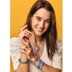 Florabella Leaf Bangle -Moonlink Jewelry Shop florabella leaf bangle silver blues 2 88618a63 5d40 4504 bd7f b3aa8a55d5a9