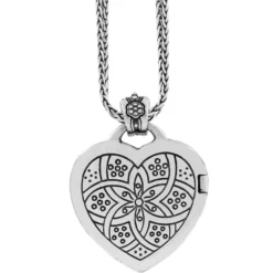 Floral Heart Locket Necklace -Moonlink Jewelry Shop floral heart locket necklace silver 2 cd769c75 1b28 41f1 afcb 4eabbd59d1f3