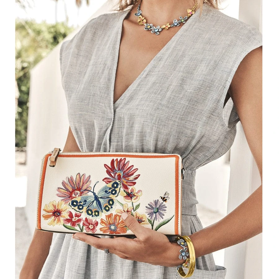 French Garden Embroidered Pouch 4 French Garden Embroidered Pouch - Image 4