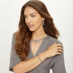 Halo Burst Hinged Bangle 5 Halo Burst Hinged Bangle -Moonlink Jewelry Shop halo burst hinged bangle silver tanzanite 2 f647badf dff6 407a 9f99 5dd24503f295