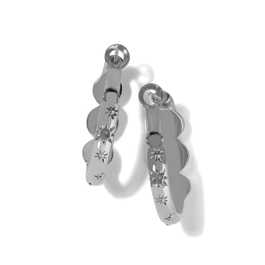 Halo Gems Trio Hoop Earrings 2 Halo Gems Trio Hoop Earrings - Image 2