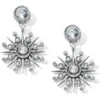 Halo Ice Post Drop Earrings