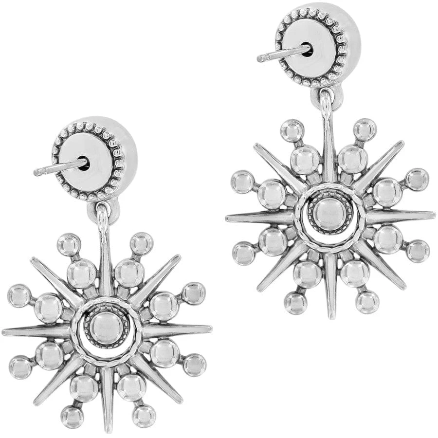 Halo Ice Post Drop Earrings 2 Halo Ice Post Drop Earrings - Image 2