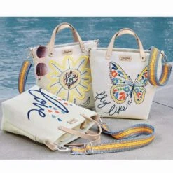 Heartful Embroidered Medium Messenger Bag -Moonlink Jewelry Shop heartful embroidered medium messenger bag multi 3