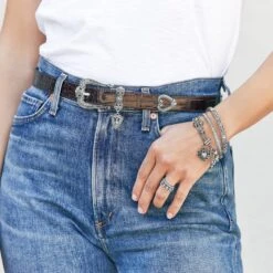 Hearts Reversible Belt -Moonlink Jewelry Shop hearts reversible belt black chocolate 4