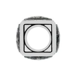 Ice Cube Bead -Moonlink Jewelry Shop ice cube bead black 1