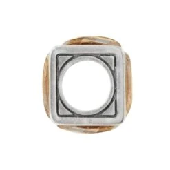 Ice Cube Bead -Moonlink Jewelry Shop ice cube bead gold silver 1