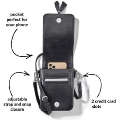 Ilia Mini Flap Cross Body Bag -Moonlink Jewelry Shop ilia mini flap cross body bag black 1