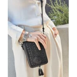 Ilia Mini Flap Cross Body Bag -Moonlink Jewelry Shop ilia mini flap cross body bag black 4