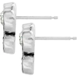 Infinity Sparkle Post Earrings -Moonlink Jewelry Shop infinity sparkle post earrings silver 1