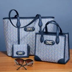 Interlok Braid Medium Wallet -Moonlink Jewelry Shop interlok braid medium wallet french blue 3