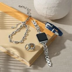 Interlok Harmony Watch Band -Moonlink Jewelry Shop interlok harmony watch band silver 2