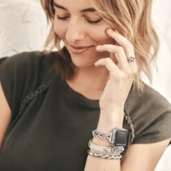 Interlok Harmony Watch Band -Moonlink Jewelry Shop interlok harmony watch band silver 3