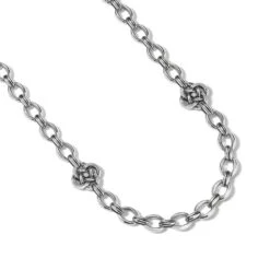 Interlok Knot Link Necklace 7 Interlok Knot Link Necklace -Moonlink Jewelry Shop interlok knot link necklace silver 2