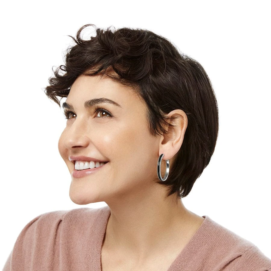 Interlok Noir Heirloom Hoop Earrings 3 Interlok Noir Heirloom Hoop Earrings - Image 3