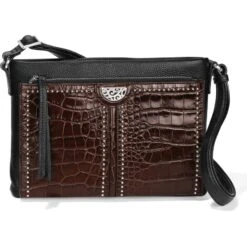 Jagger Cross Body Organizer -Moonlink Jewelry Shop jagger cross body organizer black chocolate croco 0