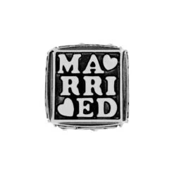 Just Married Cube Bead -Moonlink Jewelry Shop just married cube bead silver 3 b72ed13b 579a 44ca b0e1 b7eba615bb2a