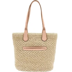 Lena Straw Tote -Moonlink Jewelry Shop lena straw tote natural 2