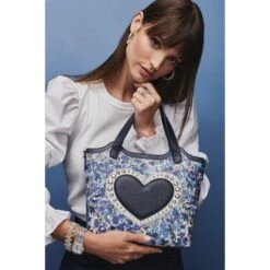 Love Bouquet Small Tote -Moonlink Jewelry Shop love bouquet small tote midnight 3 31e082a3 4e53 423c bf4d d4790fea6b95