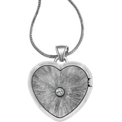 Loving Heart Convertible Locket Necklace -Moonlink Jewelry Shop loving heart convertible locket necklace silver red 2 bd4600d1 c4ec 4bda 93c6 82b7dea8da35