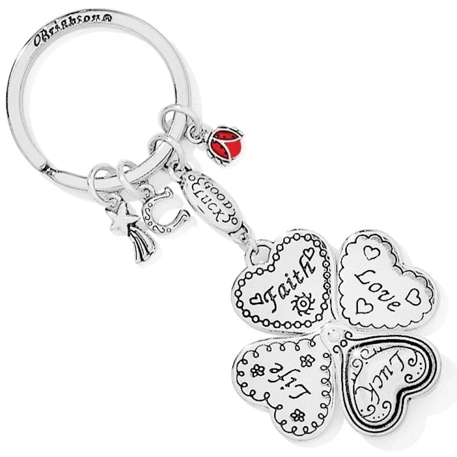 Lucky Clover Heart Key Fob 1 Lucky Clover Heart Key Fob