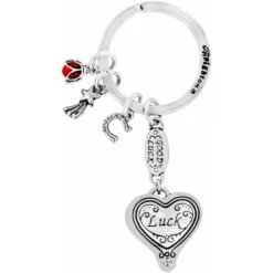 Lucky Clover Heart Key Fob 4 Lucky Clover Heart Key Fob -Moonlink Jewelry Shop lucky clover heart key fob silver 1 e8b2194f 696c 4965 a587 cce192a616ec